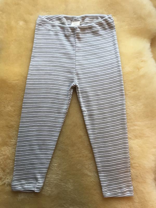 Leggins  Bio-Baumwolle und Seide geringelt